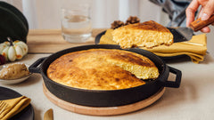 Skillet Brown Butter Cornbread with Miso Maple Butter Recipe