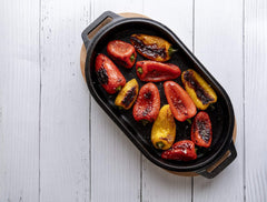 Roast Peppers with Salsa Verde