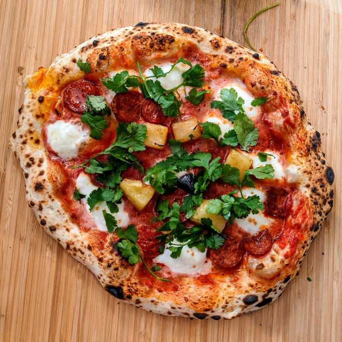 Chorizo and Lime-infused Pineapple Pizza