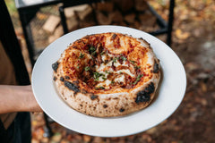 Slow-Cooked Lamb Shoulder Pizza with Herbs and Mint Sauce