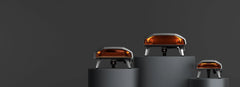 Koda 2 range of ovens in front of dark background