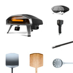Koda 2 Pro Ultimate bundle, Koda 2 pro, peel, bamboo peel, turning peel, digital infrared thermometer, brush and oven cover 