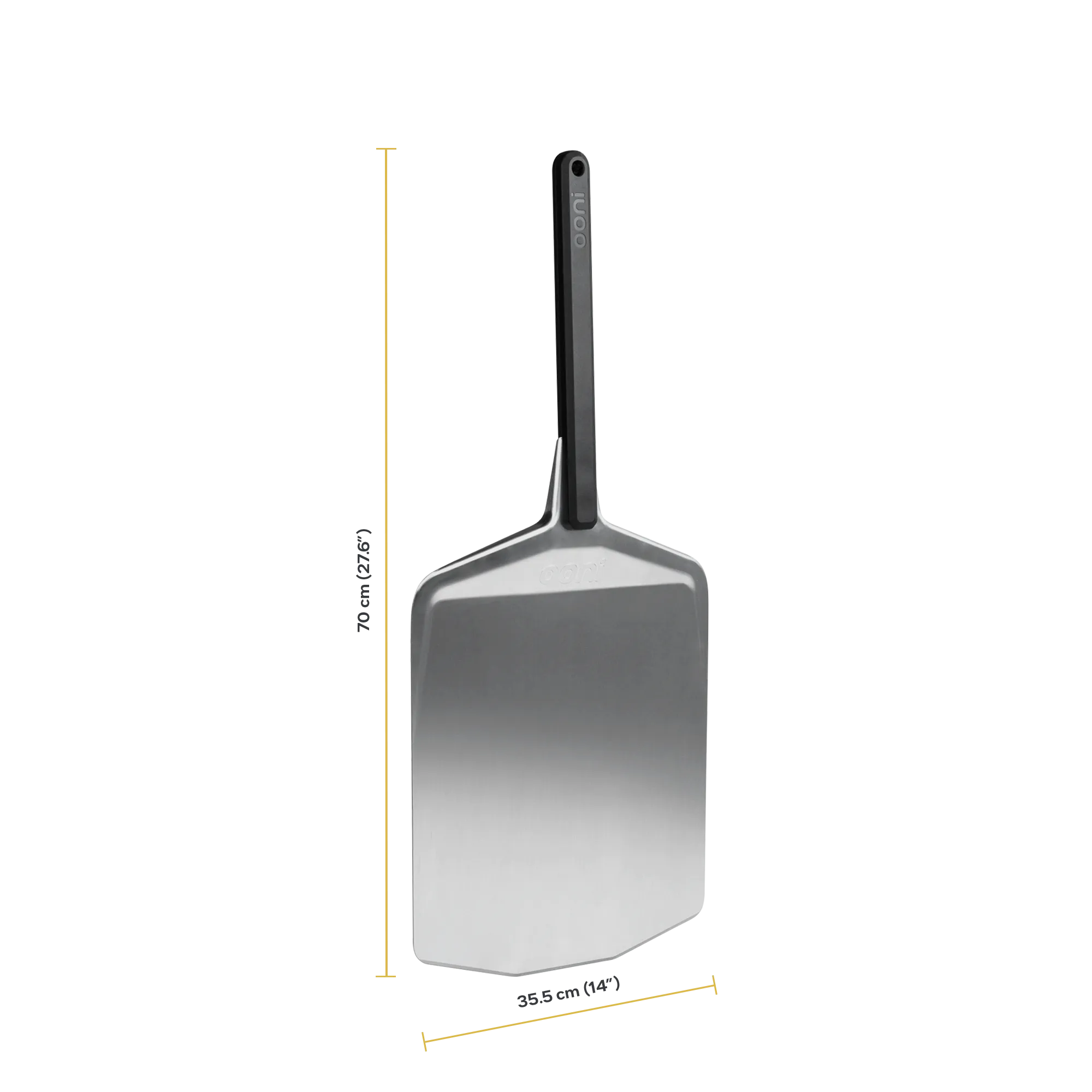 Ooni Pizza Peel with dimensions 70cm (27.6") x 35.5cm (14")