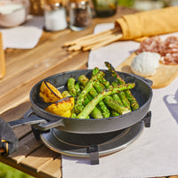 Ooni Dual-Sided Grizzler Plate and Cast Iron Skillet Pan Bundle