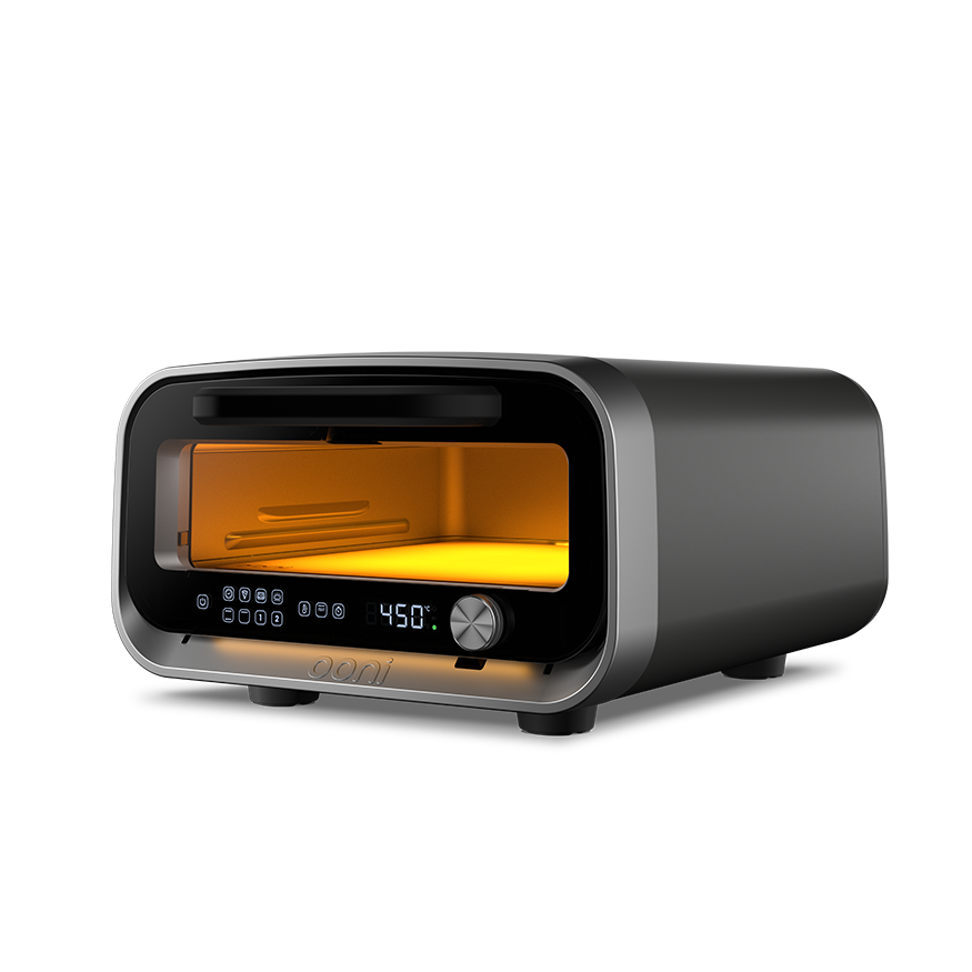 volt 2 electric pizza oven in charcoal grey