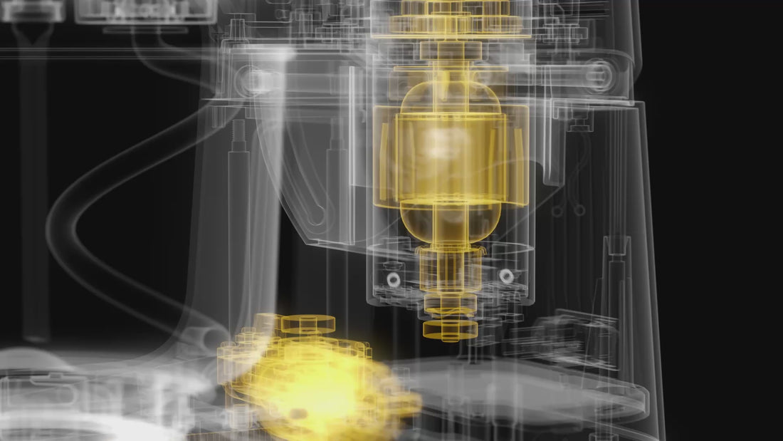 Ooni Halo core spiral mixer x-ray video showing interior components 
